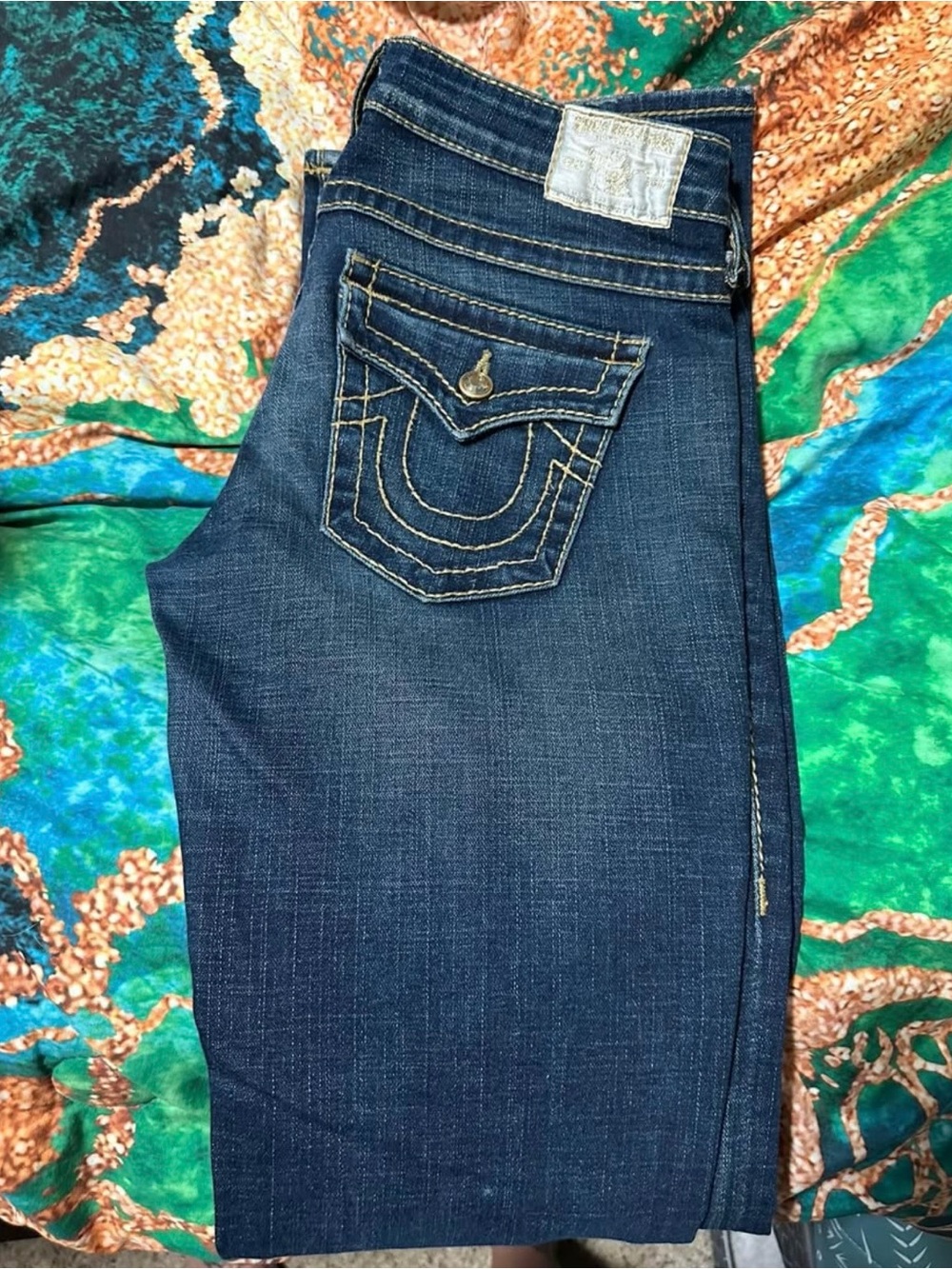 True Religion Dark Blue Boot Cut Jeans 2 pairs